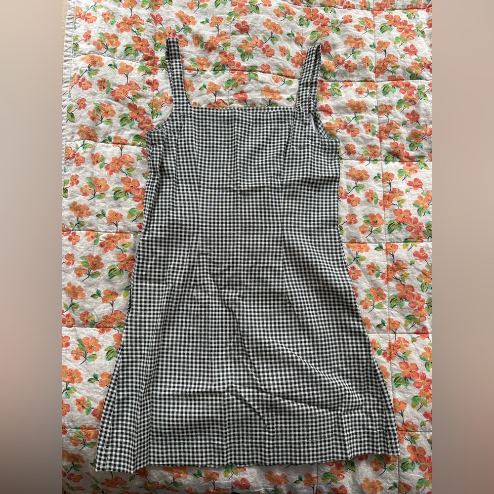 a new day Black and White Gingham Mini Dress